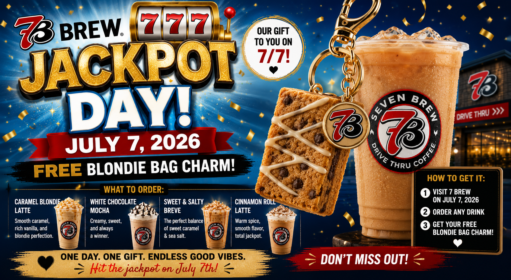 7 Brew Jackpot Day July 7, 2026: Free Blondie Bag Charm, How to Get It, and What to Order 1 7-Brew-Jackpot.