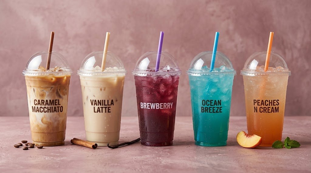 7 Brew sugar free drinks including macchiato, latte, energy and fizz soda