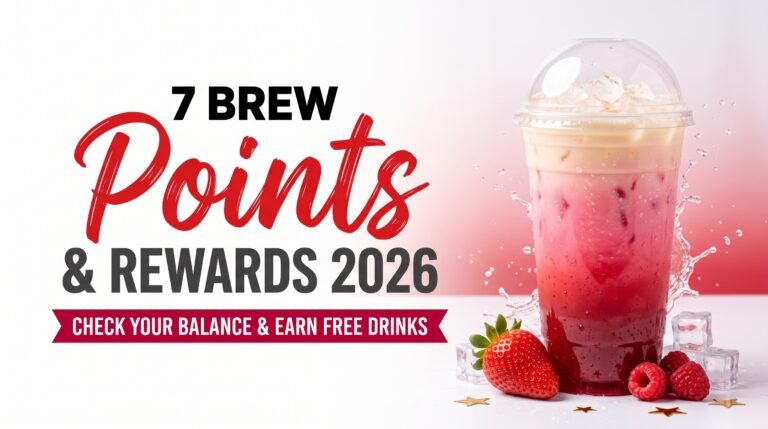 7 Brew Points and Rewards 2026 - check your balance and earn free drinks