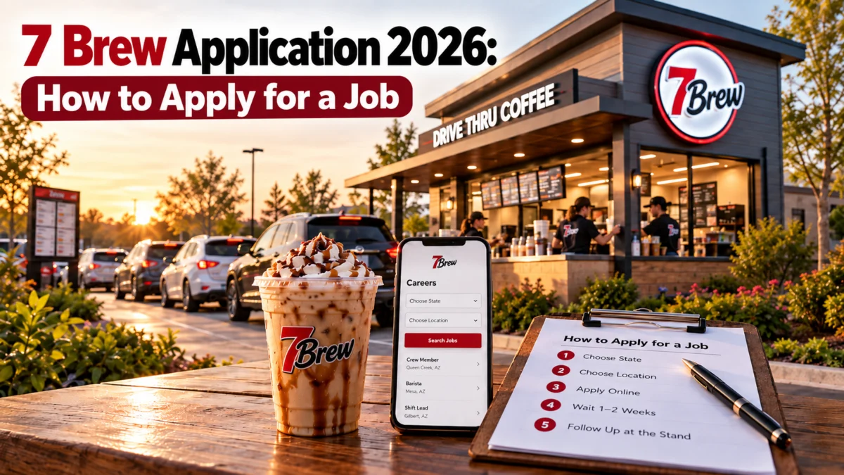 7 Brew job application 2026: how to apply for a job at a 7 Brew drive-thru stand, choose state, choose location and apply online